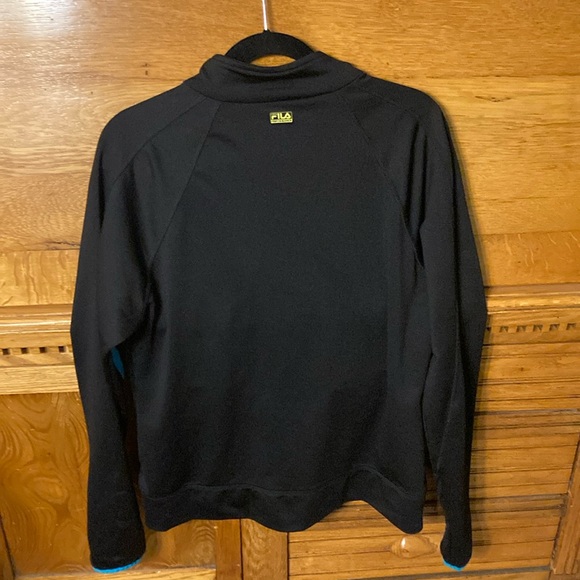 Fila Sport Performance Blue Black Fitted Athletic Jacket - Picture 2 of 9